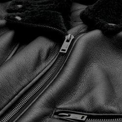 UGG Байкерская куртка Finnian LuxeFluff, черный