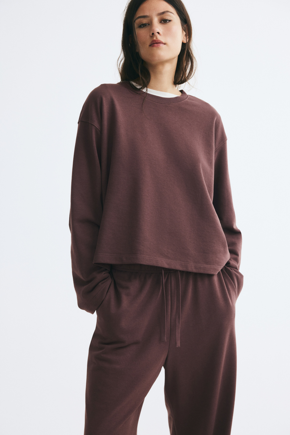 Комплект из хлопкового свитшота и брюк - H&M