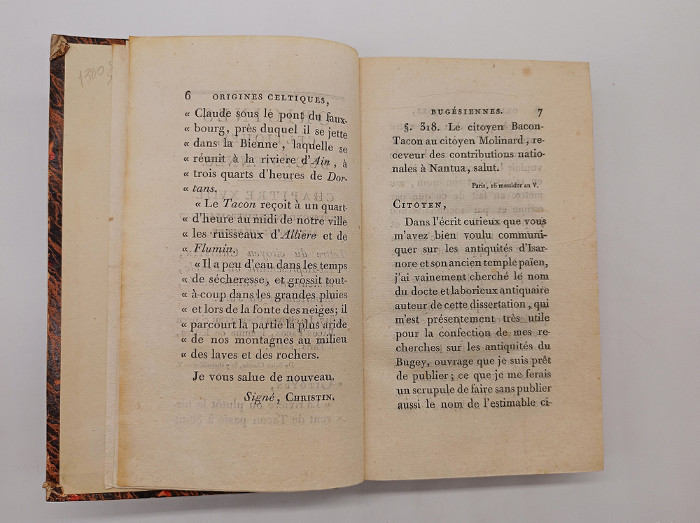 "Recherches sur les origines celtiques, principalement sur celles du Bugey. Par Pierre J.J.Bacon-Tacon