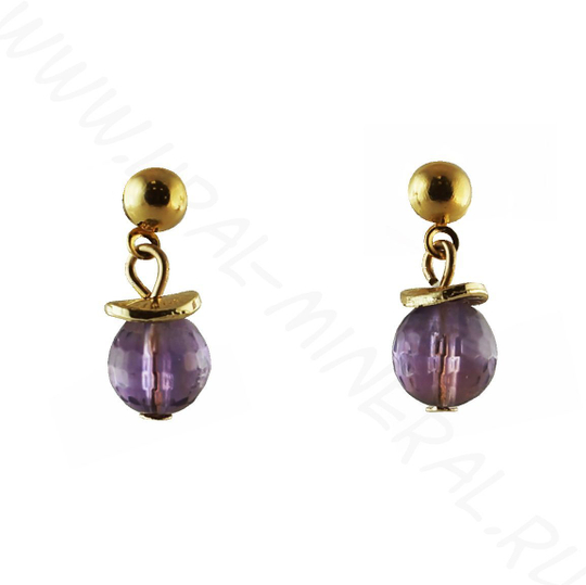 Серьги из аметиста