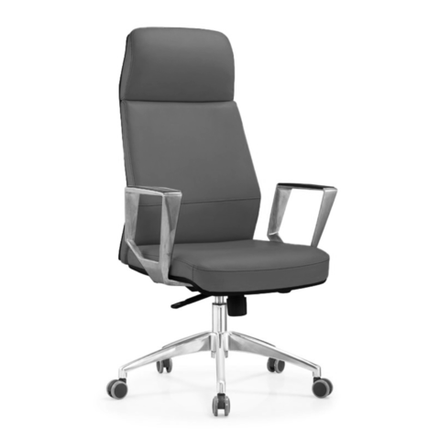 Кресло офисное 2818 982662##GREY color LEATHER