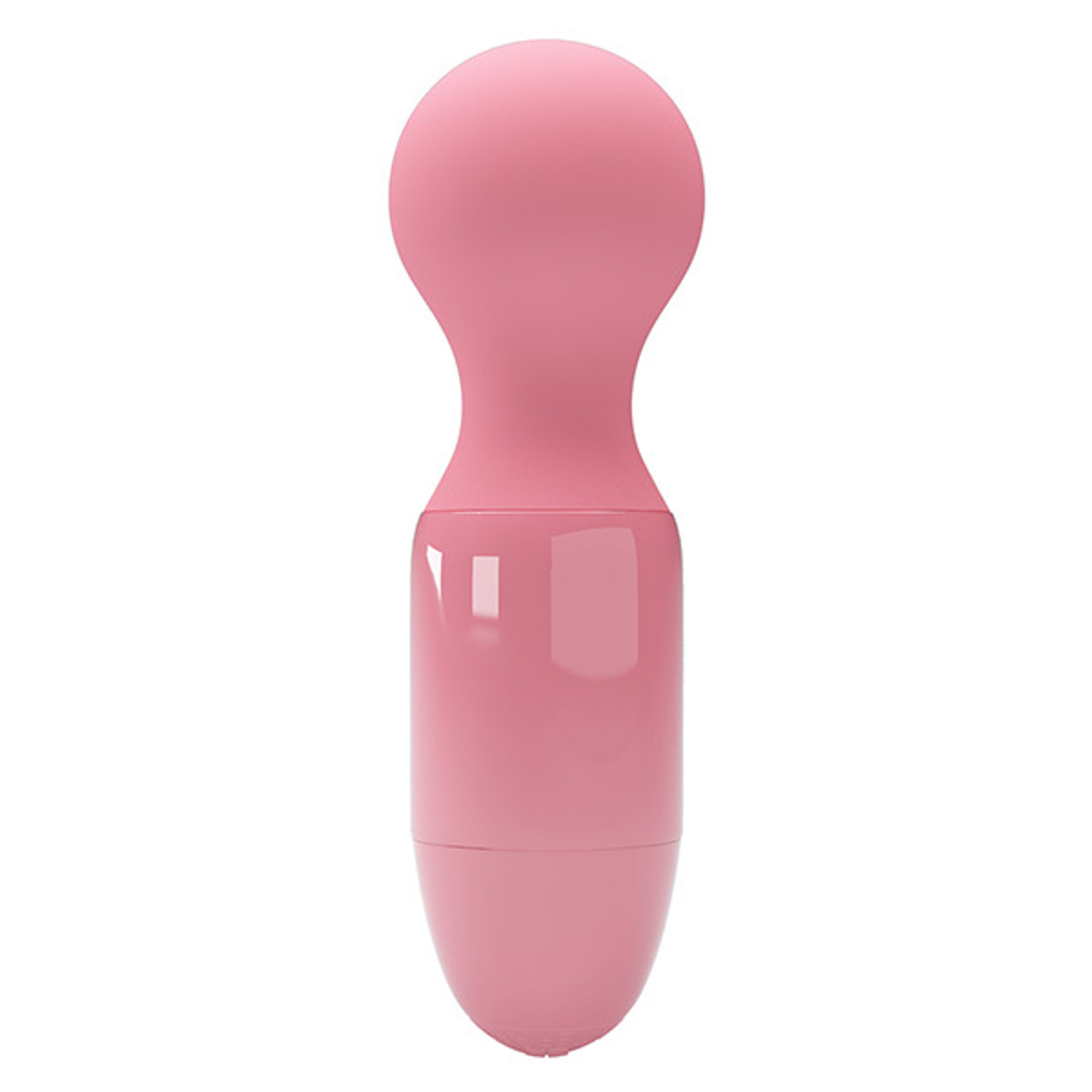 Нежно-розовый мини-вибратор с шаровидной головкой Pretty Love Mini Stick BI-014998