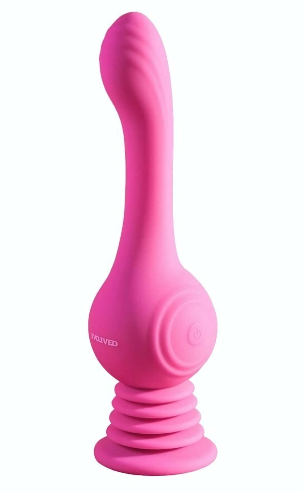 Розовый вибромассажер Gyro Vibe для зоны G - 24 см. (Цвет: розовый)