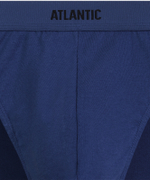 Мужские трусы слипы спорт Atlantic, набор 3 шт., хлопок, хаки + темно-голубые + холодный деним, 3MP-0944