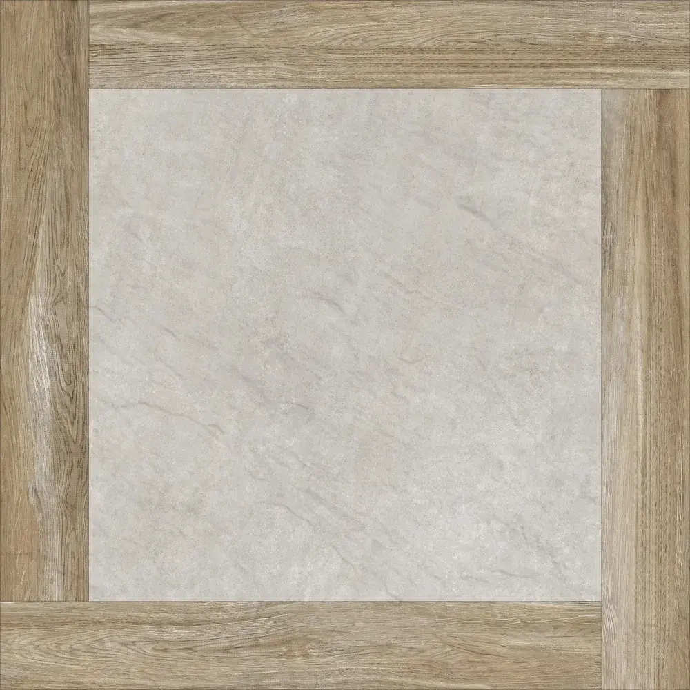 Керамогранит Alma Ceramica GFU04RIC47R Ricci 60x60 бежевый / коричневый / серый сахарный под дерево / бетон / цемент
