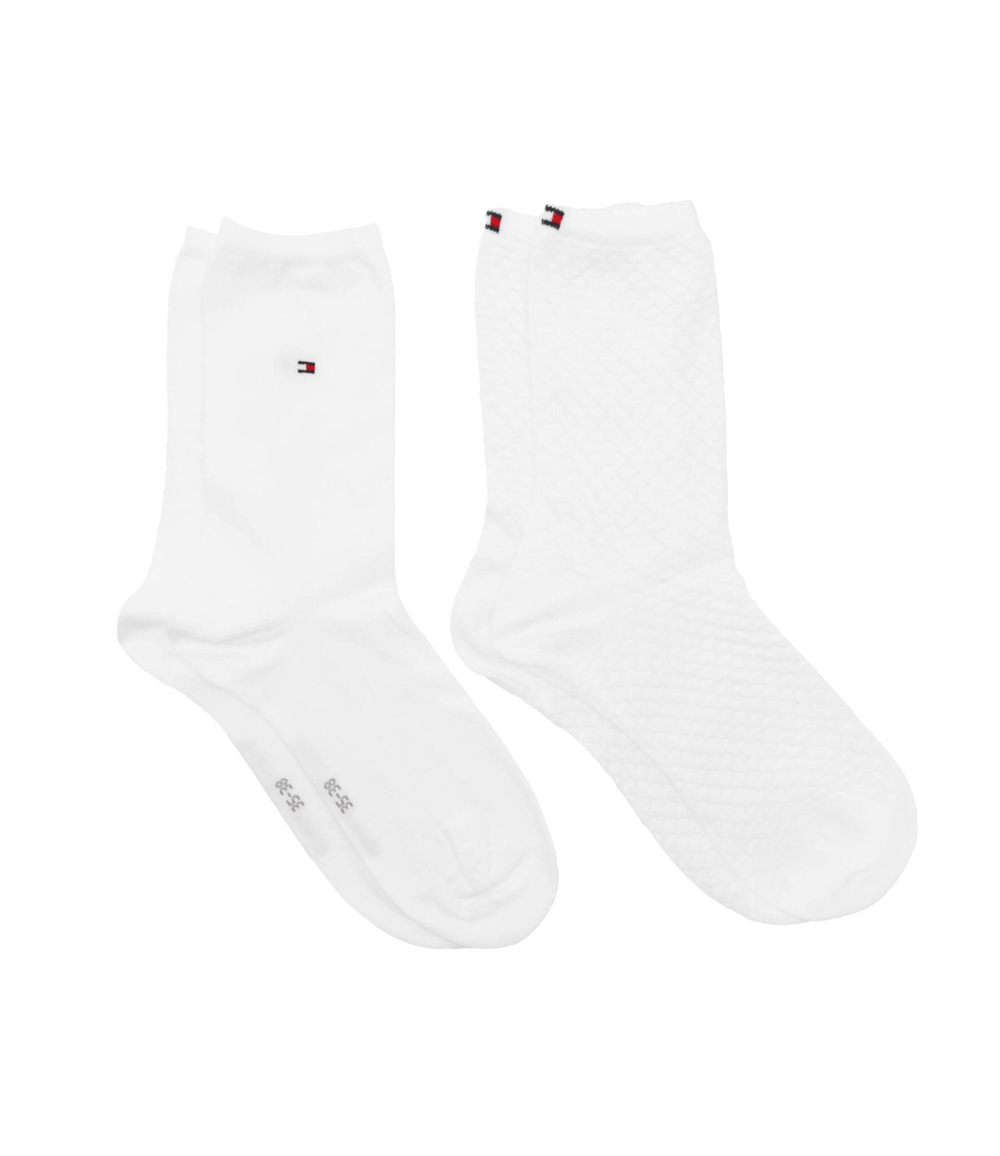 Носки 2 пары TH WOMEN SOCK 2P CF2Y Tommy Hilfiger - белый(701227563)