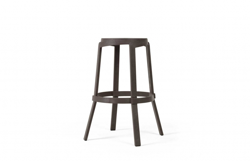 Табурет пластиковый барный Nardi Stack Maxi, терра