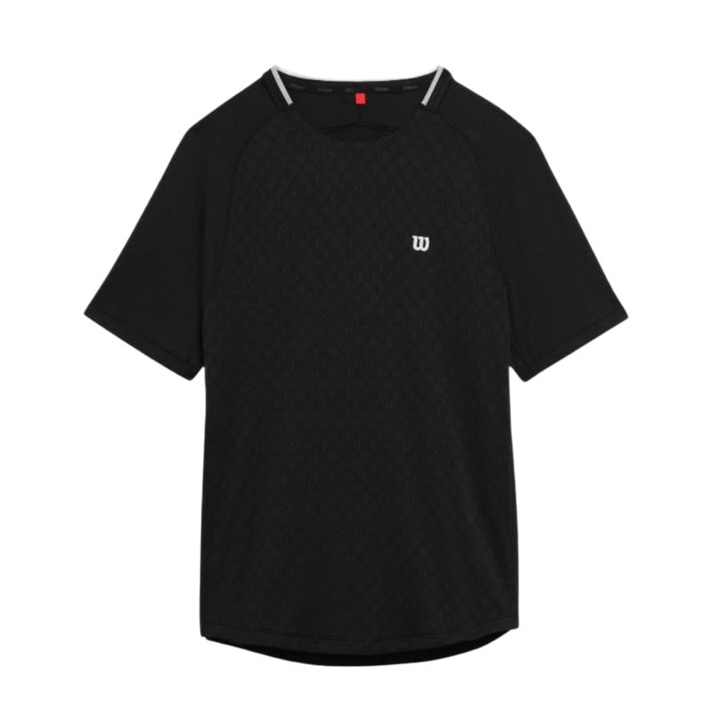 Мужская теннисная футболка Wilson Serve Out - black
