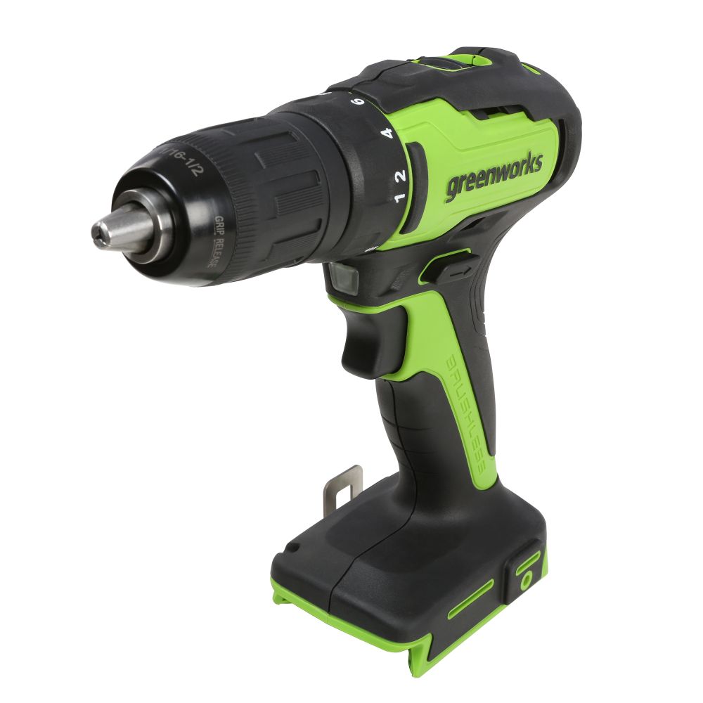 Аккумуляторная ударная дрель шуруповерт Greenworks GD24DD60K2, 3704107UA, 24v, АКБ 2 А·ч и ЗУ в кейсе