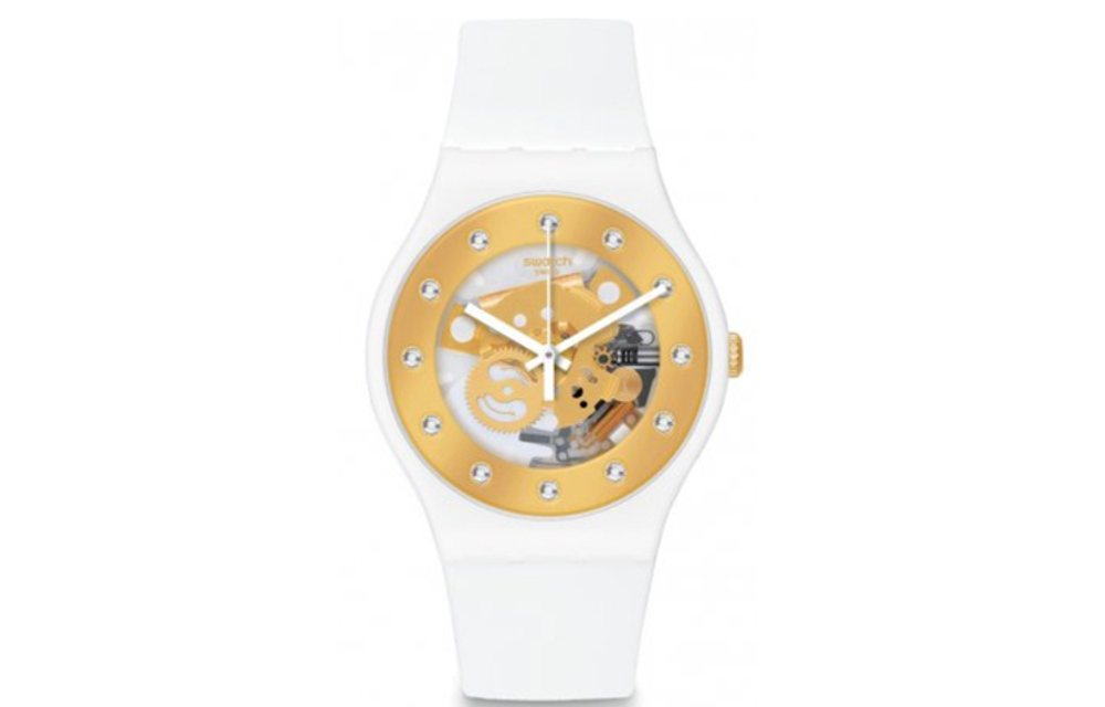 SWATCH Women's 41mm Gold Watch SUOZ148