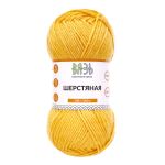Пряжа Вязь Шерстяная / уп.3 мот. по 100 г, 165 м, 04 желтый