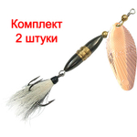 Блесна вертушка Shell 18,0g, лепесток № 4, цвет 03 5 шт