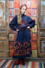 Юбка "Эссе (бархат). Масленица"
