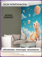 3D Фотообои котики в космосе