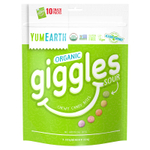 YumEarth, Organic Giggles, кислый вкус, 10 упаковок с закусками, 14 г (0,5 унции)