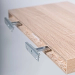 Настенная полка Фора 1.40, 40*25*3,7 см, дуб белёный