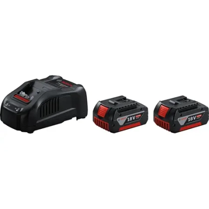 Аккумуляторные батареи и зарядное устройство 2xGBA 18V 5 А·ч + GAL 1880 CV BOSCH 1600A00B8J