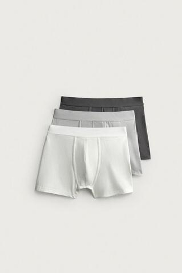 ZARA НАБОР ИЗ ТРЕХ ТРУСОВ-БОКСЕРОВ SOFT, РАЗНОЦВЕТНЫЙ