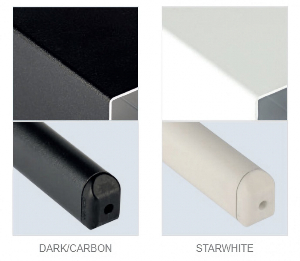 Зонт профессиональный двухкупольный 2.9х6 м Scolaro Galaxia Dual V Carbon, антрацит, серебристо-серый