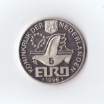 Нидерланды 5 евро Баренц 1996