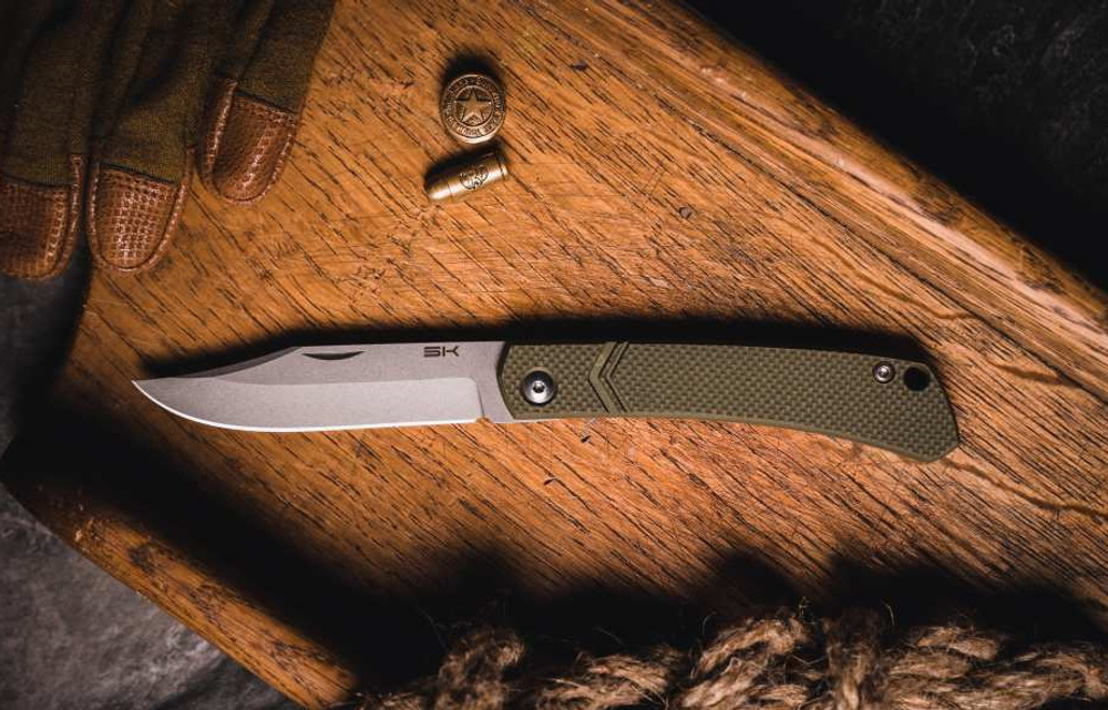 Складной нож Капрал, AUS-8, G10, Olive, SPK013