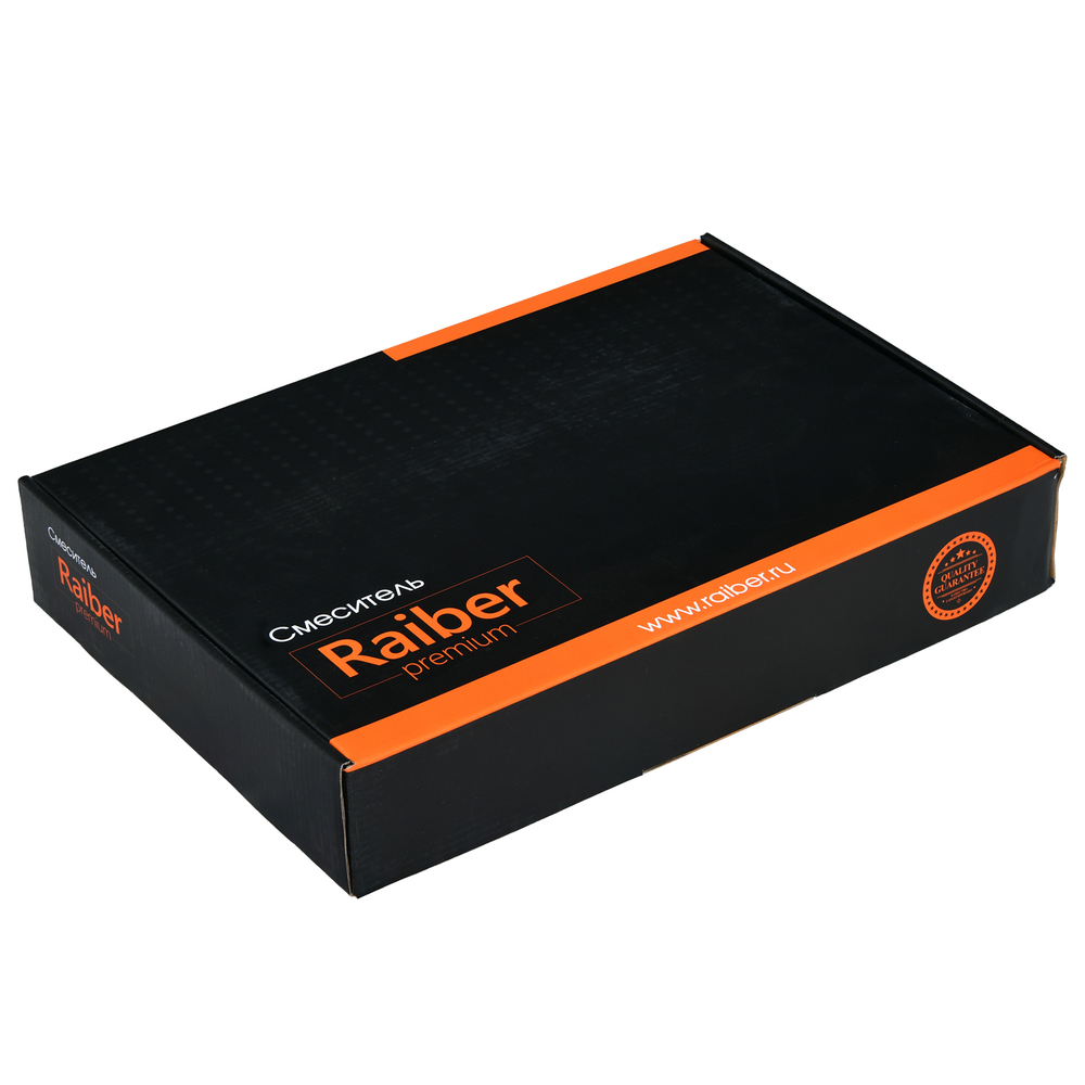 Смеситель встраиваемый для раковины Raiber Premium, Graceful RPB-004, матовый черный