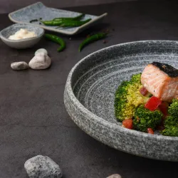 Салатник 830 мл d 23,3 см h5,5 см Stone Untouched Taiga P.L. Proff Cuisine [1]