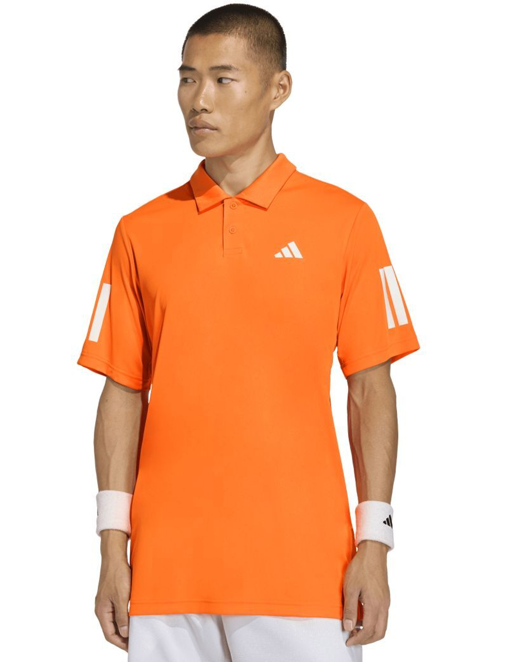 Мужское теннисное поло Adidas Club Tennis 3-stripes - pure orange