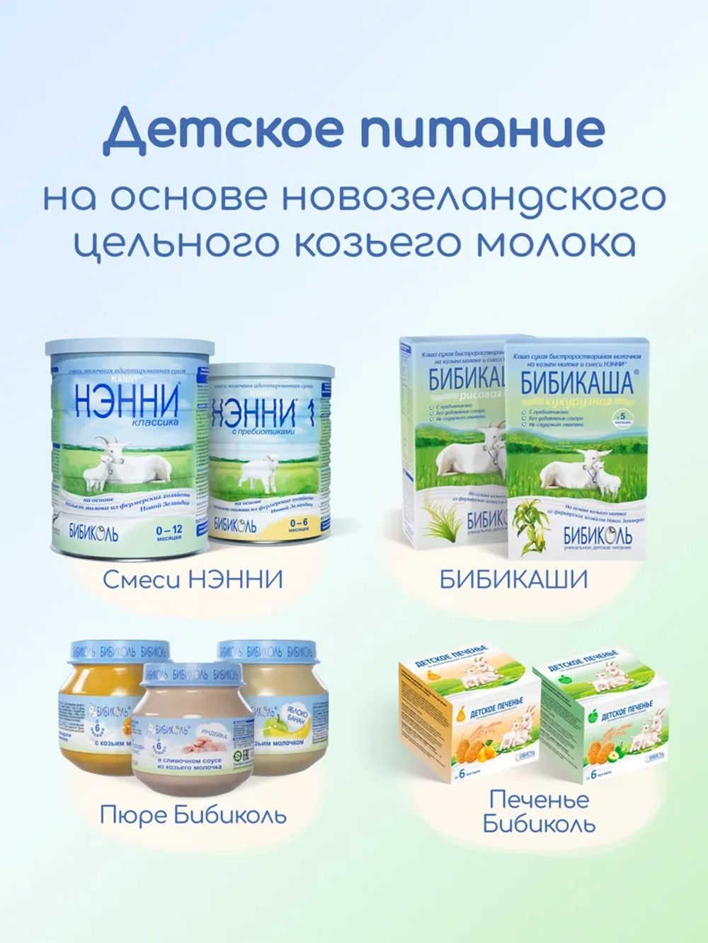 Смесь на козьем молоке Ненни с пребиотиками 1 800 г с 0-6 месяцев