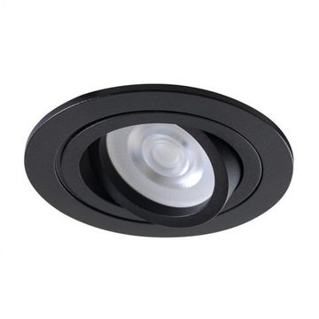 Встраиваемый точечный светильник CLT 001С1 BL черный Invisia Crystal Lux