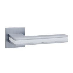 Ручка раздельная ABRISS R50.187 MCP/WH матовый хром/белый