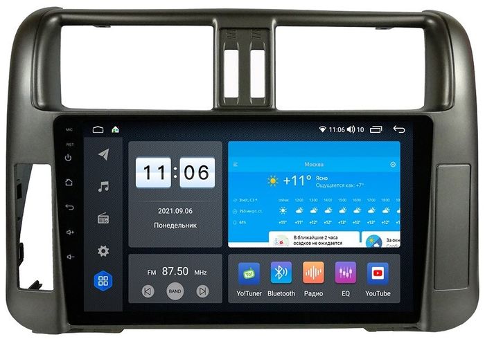 Магнитола для Toyota Land Cruiser Prado 150 2009-2013 - AK360R9-MTK-LTE Android 10, SIM-слот