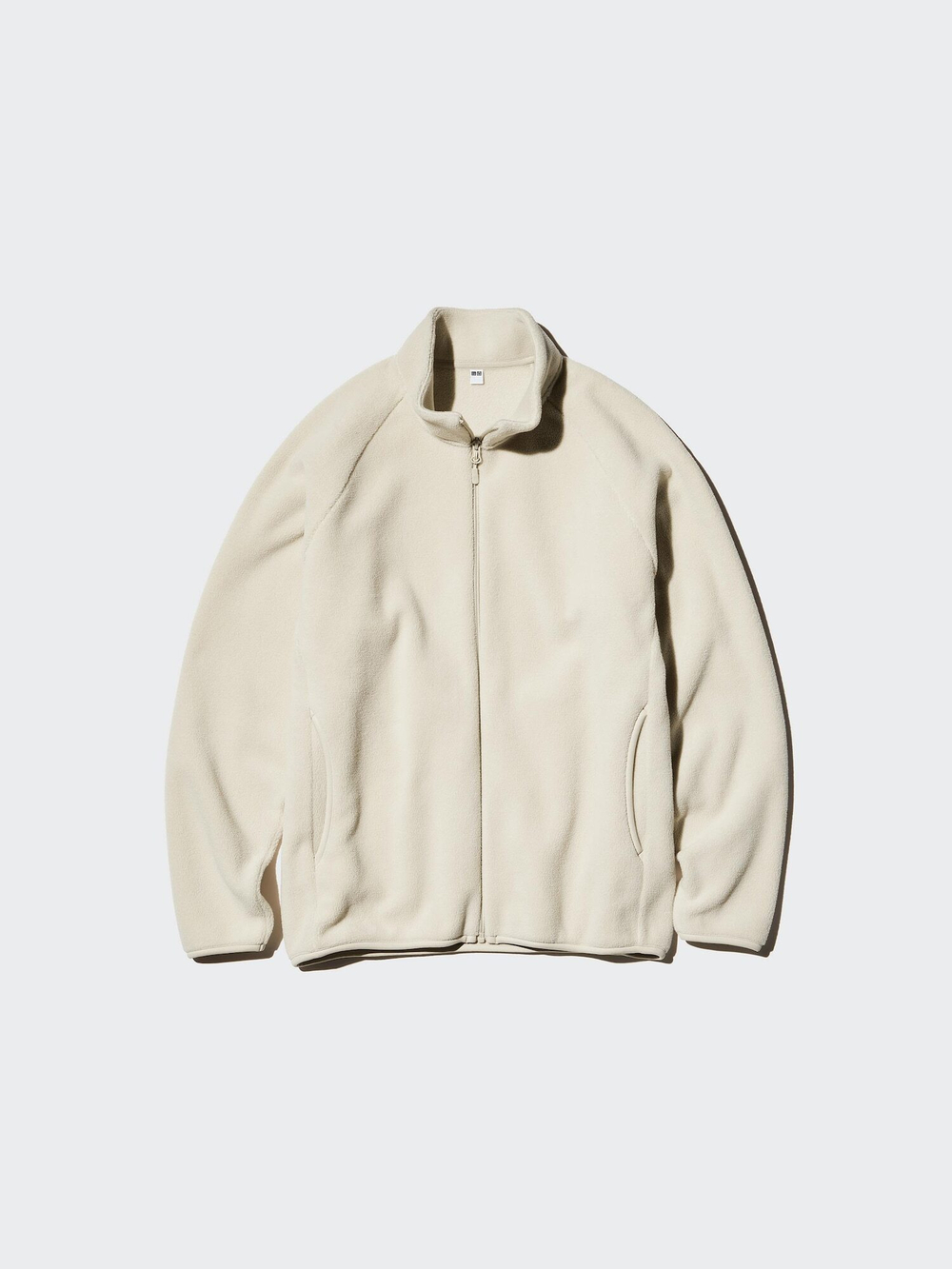 UNIQLO Флисовая куртка на молнии, кремовый