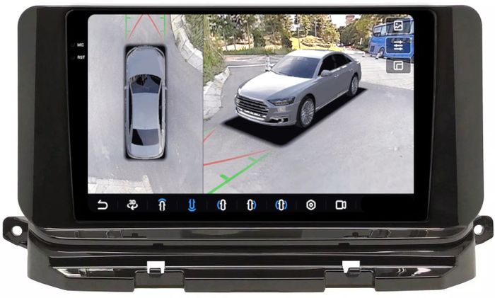 Магнитола для Skoda Octavia A8 2020+ - FarCar BX3052M-360 монитор 10.36" 2K QLED на Android 13, Быстрая, CarPlay, 4G SIM-слот, 4 камеры в комплекте