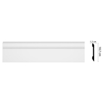 Плинтус Decormaster Дюропрофиль D105 ДМ