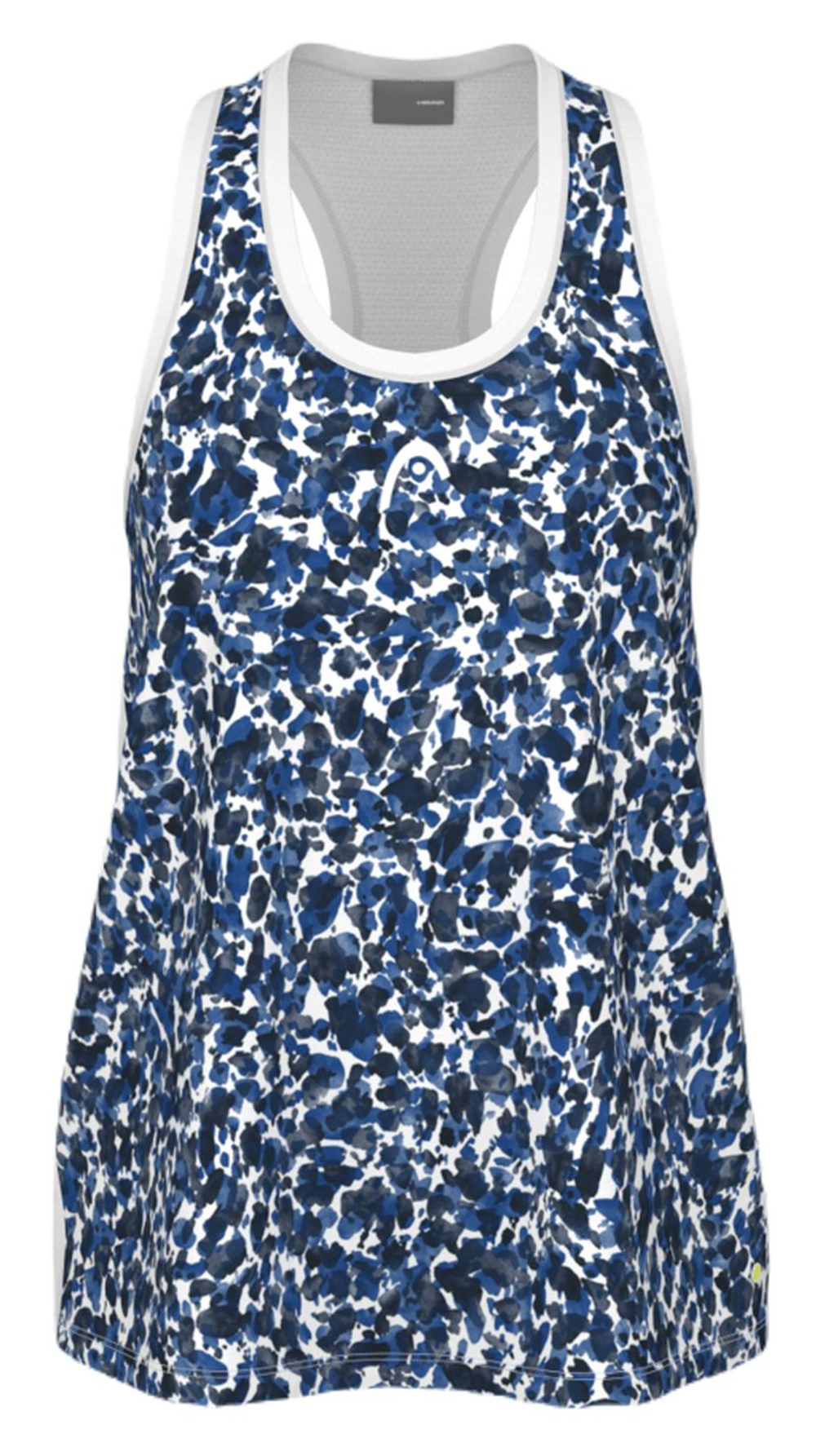 Футболка для девочек Head Girls Vision Agility Tank — print vision/royal blue