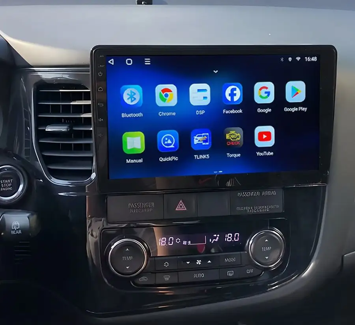Магнитола для Mitsubishi Outlander 3 2012-2022 - Airok RX-2607 Android 13, Быстрая, SIM-слот