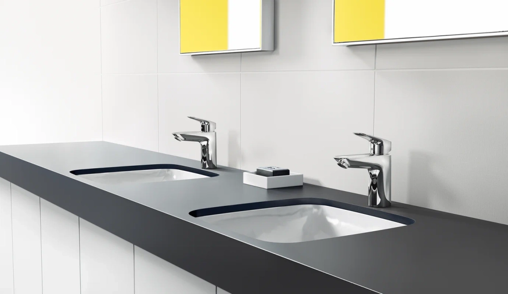 Смеситель для раковины hansgrohe Logis 100, без сливного гарнитура, хром