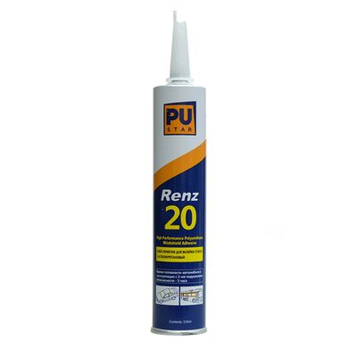PUSTAR Renz 20 полиуретановый клей для вклейки стекол 3 часовой, беспраймерный, 310 мл