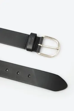 Ремень взрослый MUSTANG Leather belt in 35 mm with buckle in polished silver(Leather in a light pull-up look with vintage ch