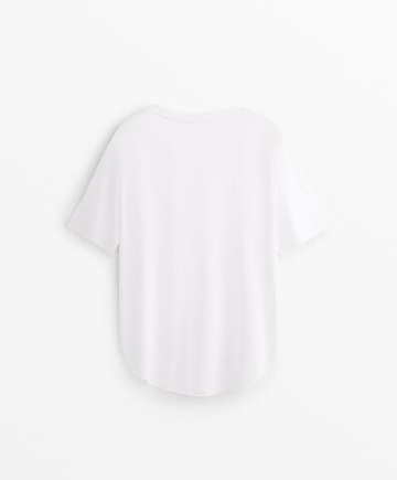 Oysho Футболка с коротким рукавом, белый