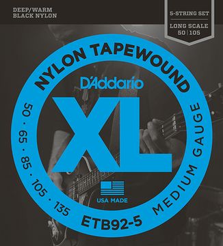 Струны для бас-гитары D'ADDARIO ETB 92-5