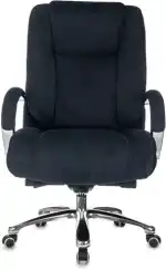 Кресло руководителя Бюрократ T-9925SL Fabric черный Holland 75 крестов. металл хром