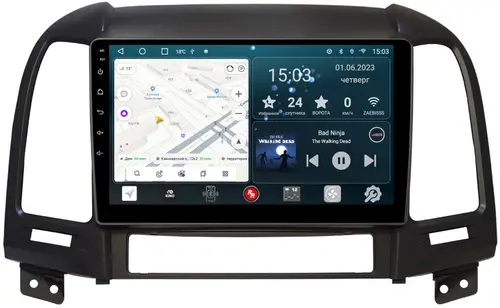 Магнитола для Hyundai Santa Fe 2006-2012 - Redpower 008 Android 10, Быстрая, CarPlay, SIM-слот