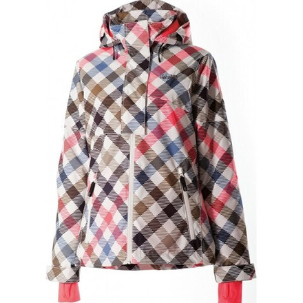 Куртка Rehall SUSI AOP Slanted Checks Neon Coral