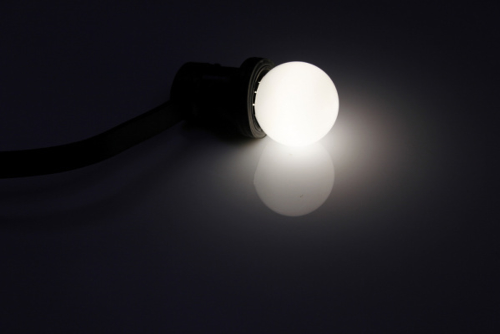 LED G45 0.5W 220-240V 4100K White E27 белая новый завод