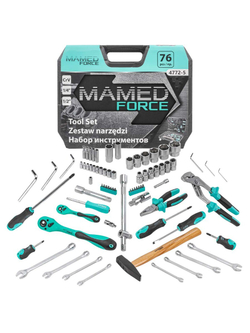 Набор инструментов PROFI 76пр. 1/4'',1/2''(6гр)(4-32мм) MAMEDFORCE MF-4772-5