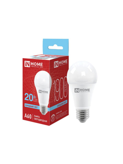 Лампа светодиодная LED-A60-VC 20Вт грушевидная 6500К холод. бел. E27 1900лм 230В IN HOME 4690612020310