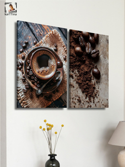 Картина Кофейные мгновения модульная 50x70см 2шт.