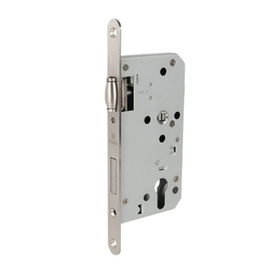 Замок врезной FUARO DD.INOX/C-55.72/R с роликовой защелкой (лиц.планка 20 мм) /62871/
